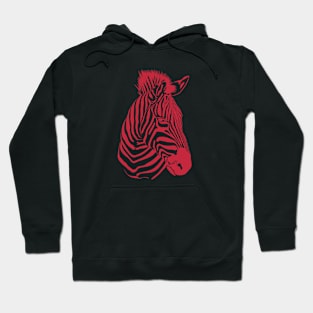 Cardinal Zebra Hoodie